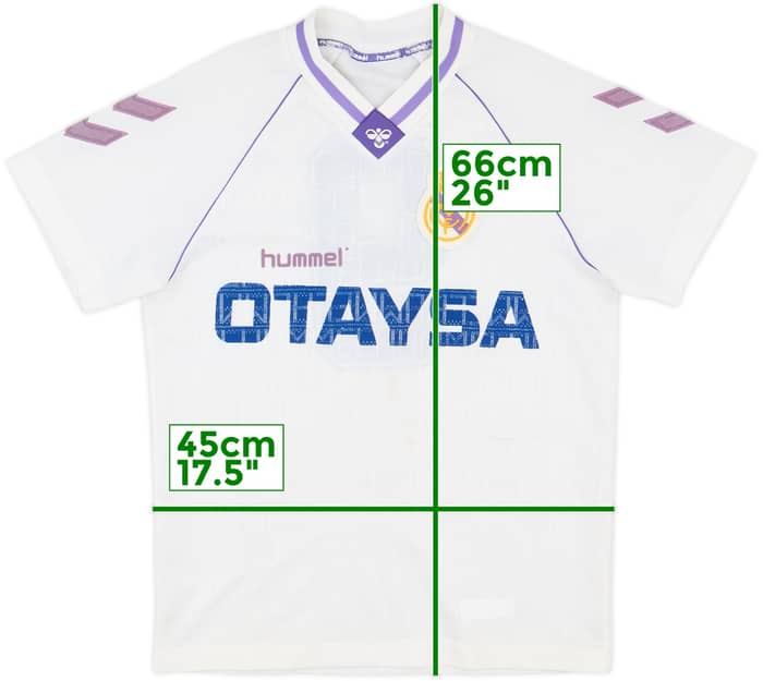 1990-91 Real Madrid Home Shirt #9 - 7/10 - (S)