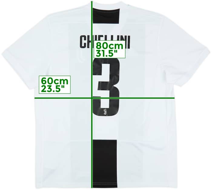 2018-19 Juventus Home Shirt Chiellini #3 - 8/10 - (XL)