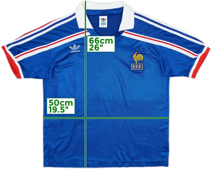 1996 France 1985-90 Retro Home Shirt - 4/10 - (M/L)