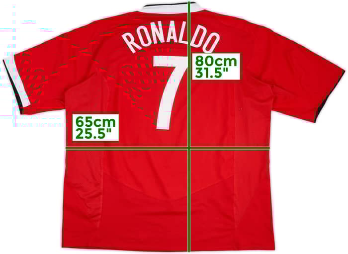 2004-06 Manchester United Home Shirt Ronaldo #7 - 8/10 - (3XL)