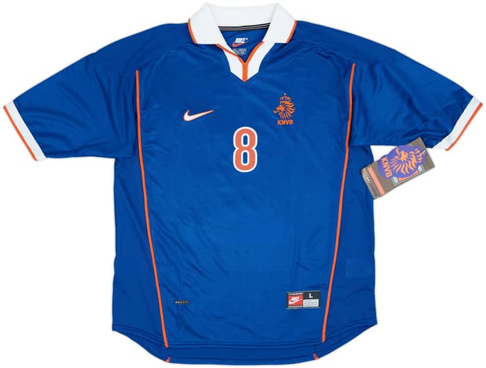 1998-00 Netherlands Away Shirt Bergkamp #8 (L)