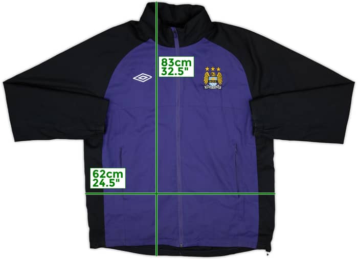 2012-13 Manchester City Umbro Hooded Rain Jacket - 8/10 - (XL)
