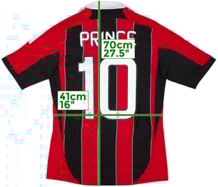 2012-13 AC Milan Home Shirt Prince #10 - 8/10 - (S)