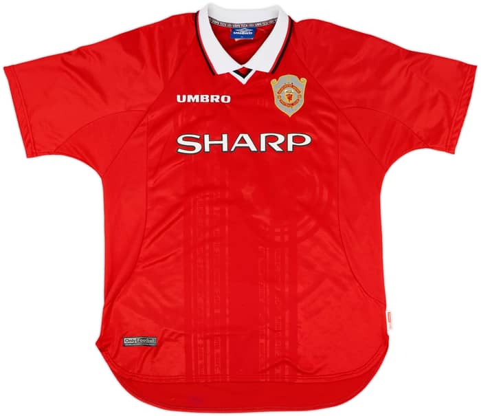 1997-00 Manchester United CL Shirt Beckham #7 - 8/10 - (XL)