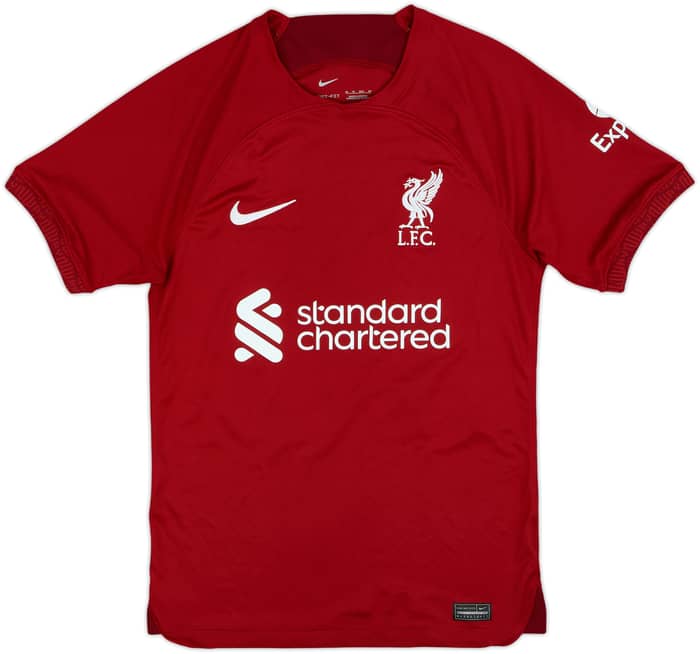 2022-23 Liverpool Home Shirt Luis Diaz #23 - 8/10 - (XS)