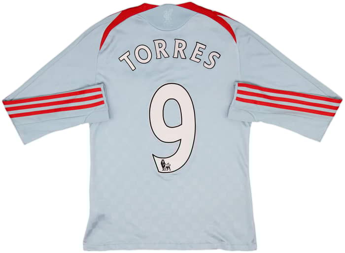2008-09 Liverpool Away L/S Shirt Torres #9 - 7/10 - (S)