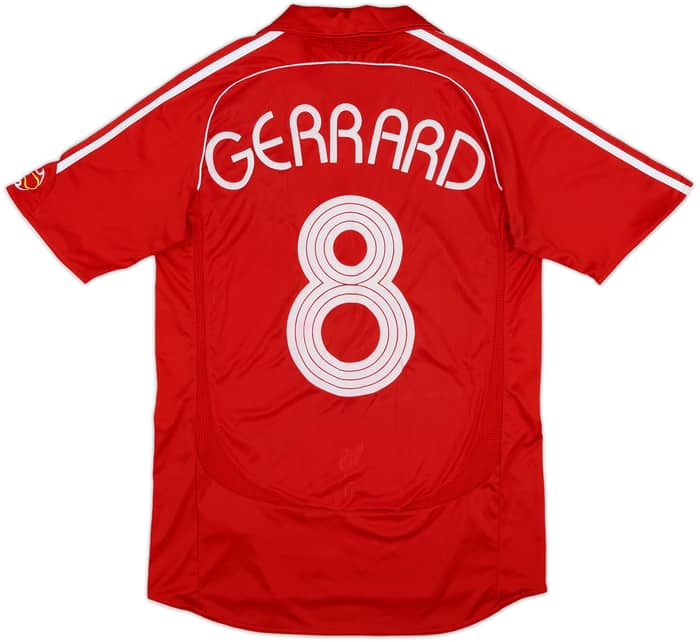 2006-08 Liverpool Home Shirt Gerrard #8 - 6/10 - (M)
