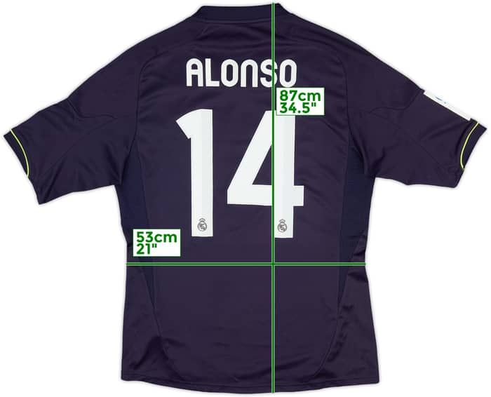 2012-13 Real Madrid Away Shirt Alonso #14 - 4/10 - (M)