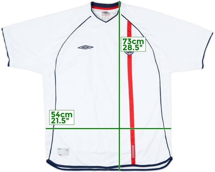 2001-03 England Home Shirt #5-1 - 8/10 - (XXL)
