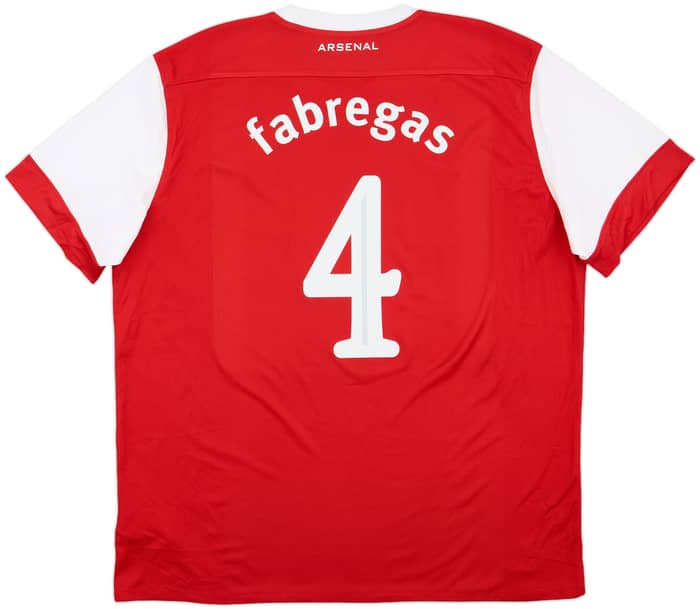 2010-11 Arsenal Home Shirt Fabregas #4 - 6/10 - (XXL)