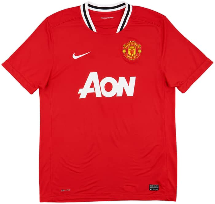 2011-12 Manchester United Home Shirt Young #18 - 7/10 - (L)