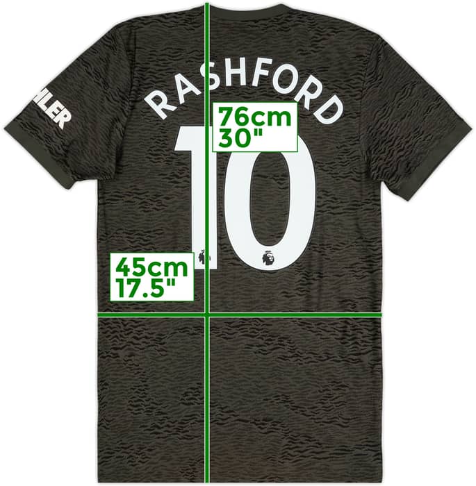 2020-21 Manchester United Away Shirt Rashford #10 - 8/10 - (S)