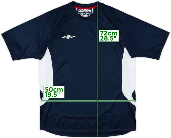 2005-06 England Umbro Training Shirt - 7/10 - (XL)