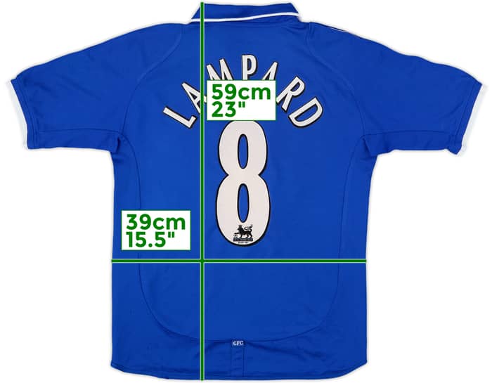 2001-03 Chelsea Home Shirt Lampard #8 - 8/10 - (L.Boys)
