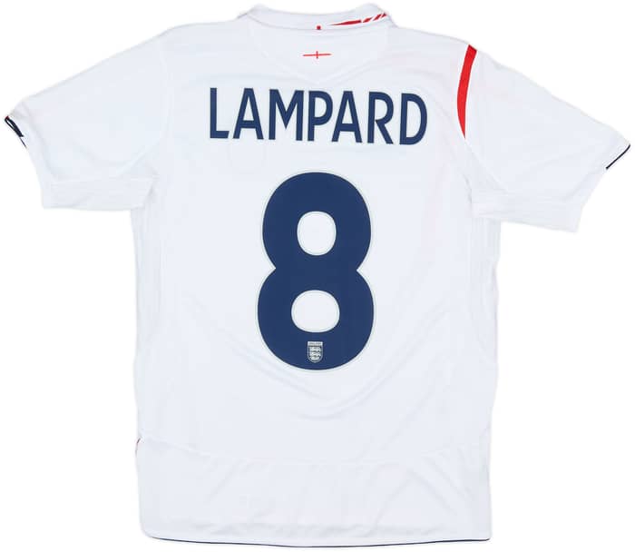 2005-07 England Home Shirt Lampard #8 - 8/10 - (XL.Boys)