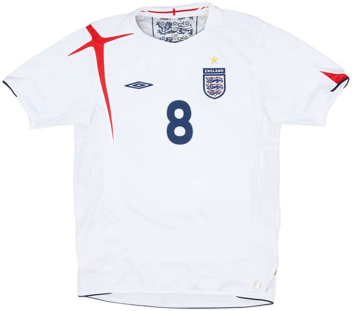 2005-07 England Home Shirt Lampard #8 - 8/10 - (XL.Boys)