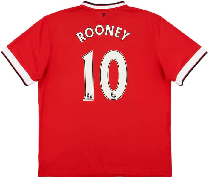 2014-15 Manchester United Home Shirt Rooney #10 - 8/10 - (XL)