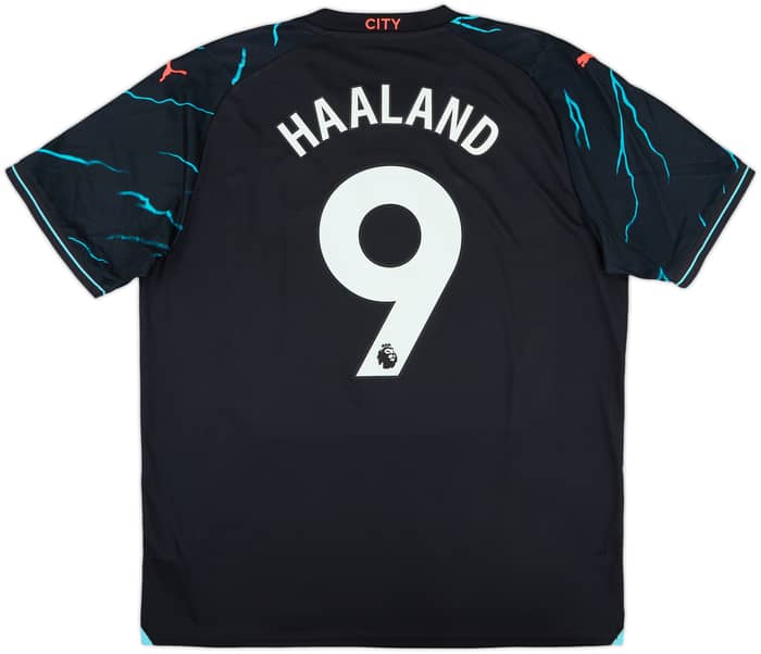 2023-24 Manchester City Third Shirt Haaland #9 - 10/10 - (XL)