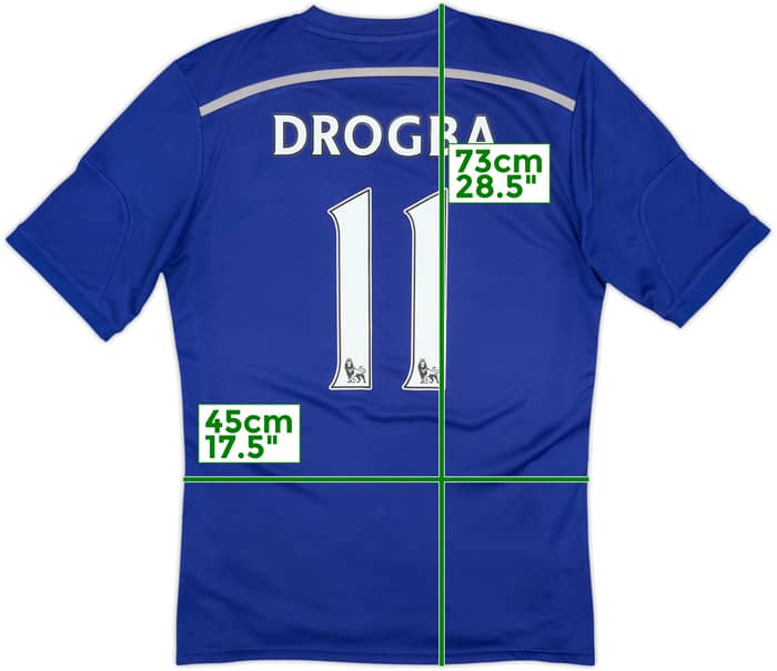 2014-15 Chelsea Home Shirt Drogba #11 - 6/10 - (M)