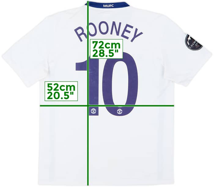 2008-10 Manchester United 'Roma 2009' Away Shirt Rooney #10 - 7/10 - (M)