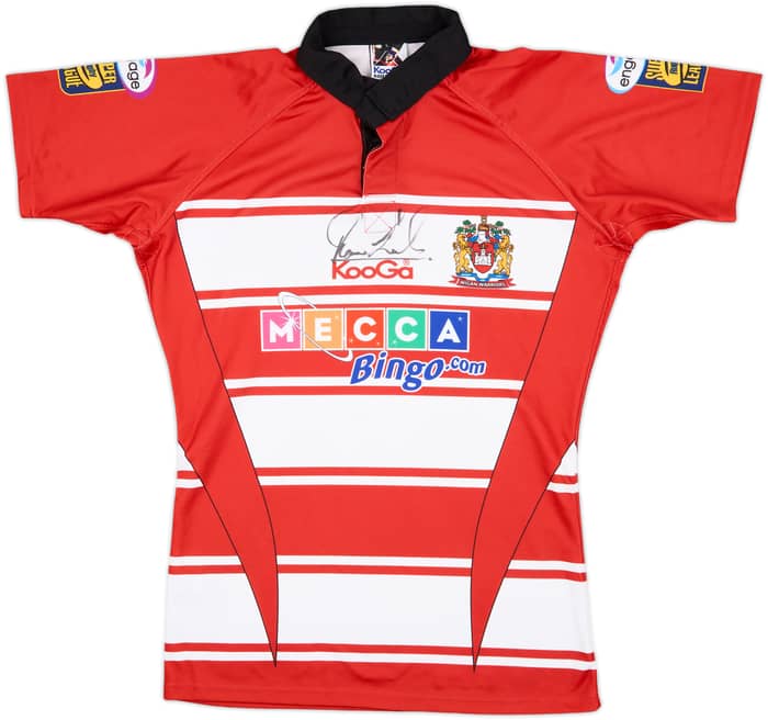 2010 Wigan Warriors Signed Home Shirt Leuluai #7 - 8/10 - (L)