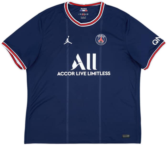 2021-22 Paris Saint-Germain Home Shirt Mbappe #7 - 9/10 - (XXL)