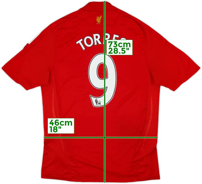 2008-10 Liverpool Home Shirt Torres #9 - 7/10 - (S)