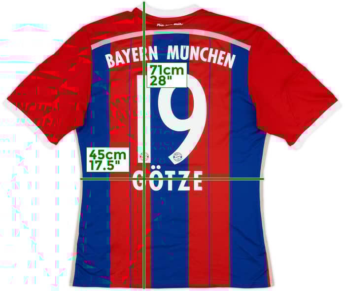 2014-15 Bayern Munich Home Shirt Gotze #19 - 8/10 - (M)