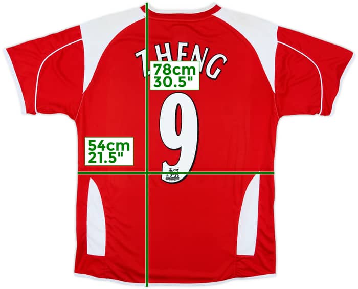 2006-08 Charlton Home Shirt Zheng #9 - 8/10 - (M)