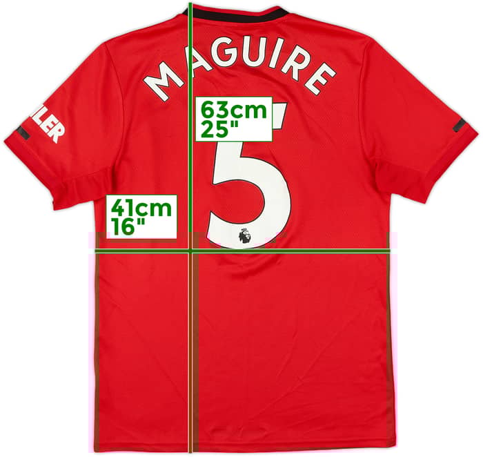 2019-20 Manchester United Home Shirt Maguire #5 - 7/10 - (S)