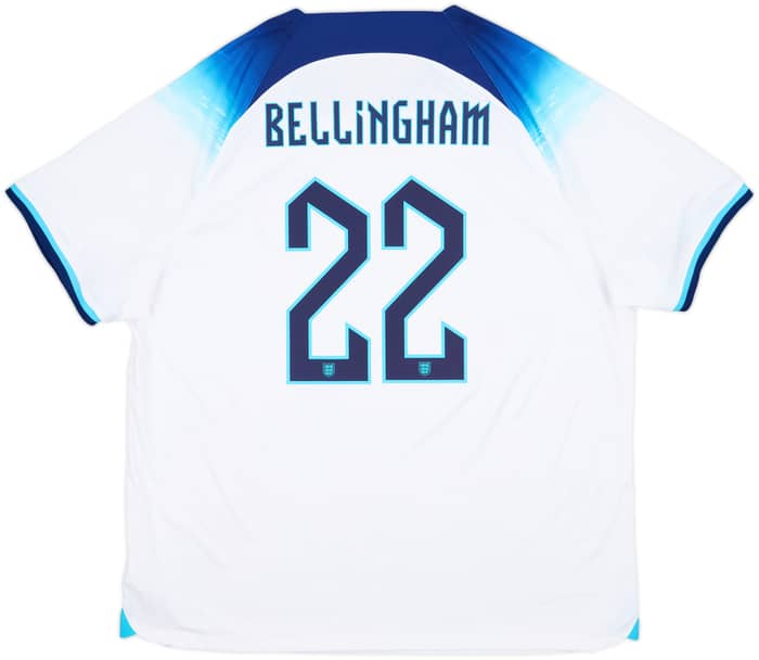 2022-23 England Home Shirt Bellingham #22 - 10/10 - (XXL)