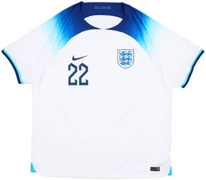 2022-23 England Home Shirt Bellingham #22 - 10/10 - (XXL)