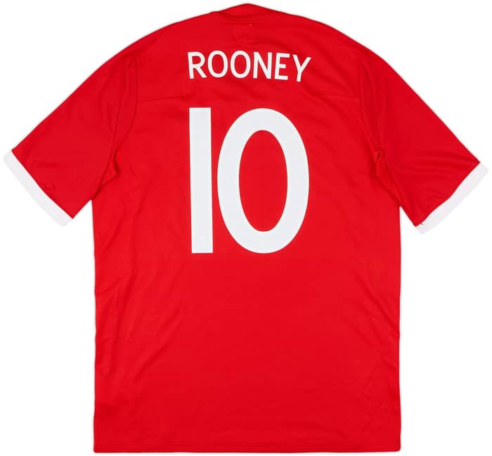 2010-11 England Away Shirt Rooney #10 - 9/10 - (L)