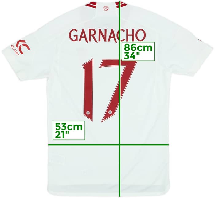 2023-24 Manchester United Third Shirt Garnacho #17 - 9/10 - (M)