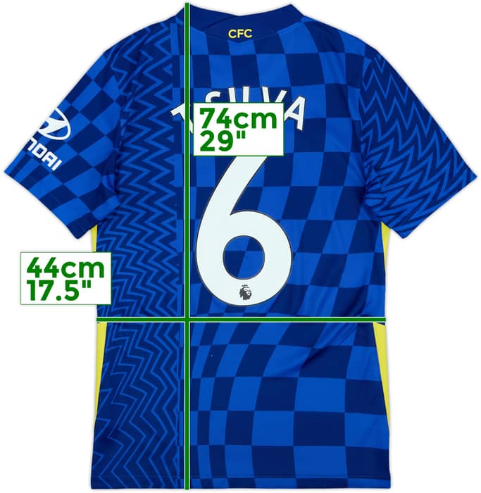 2021-22 Chelsea Home Shirt T.Silva #6 - 8/10 - (S)