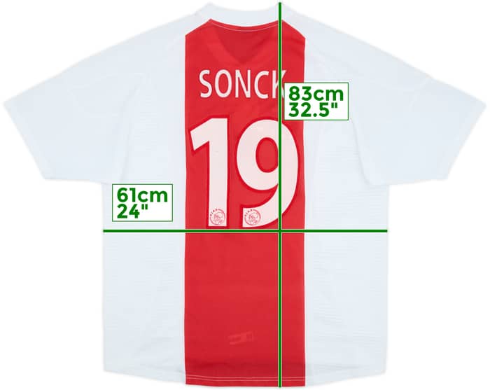 2002-04 Ajax Home Shirt Sonck #19 - 4/10 - (XL)