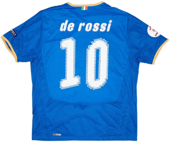 2007-08 Italy Home Shirt De Rossi #10 (XL)