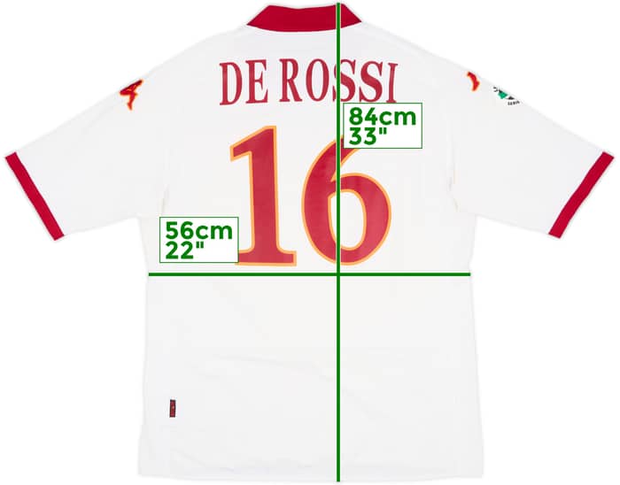 2009-10 Roma Away Shirt De Rossi #16 - 8/10 - (3XL)