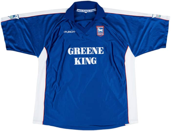 1999-01 Ipswich Home Shirt Makin #36 - 8/10 - (XL)