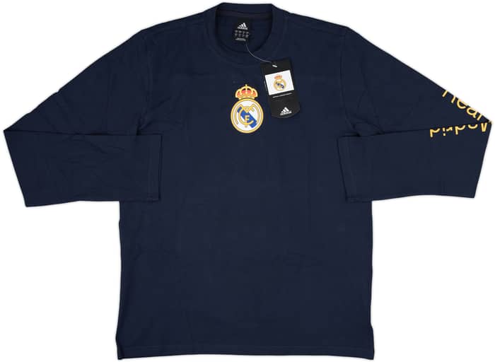 2006-07 Real Madrid adidas Cotton L/S Tee (M)