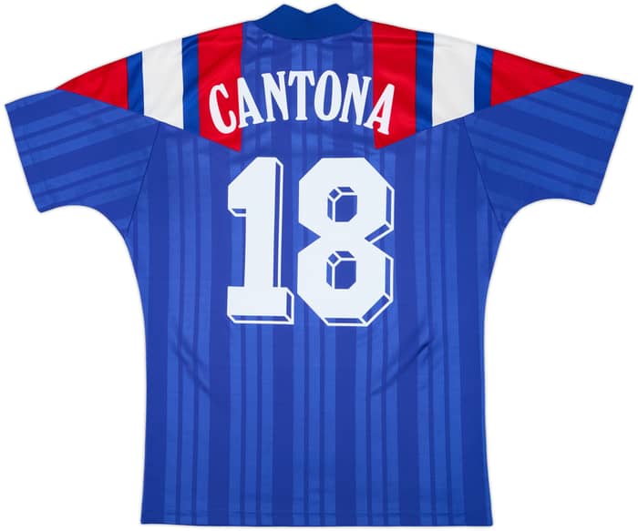 1992-94 France Home Shirt Cantona #18 - 9/10 - (M/L)