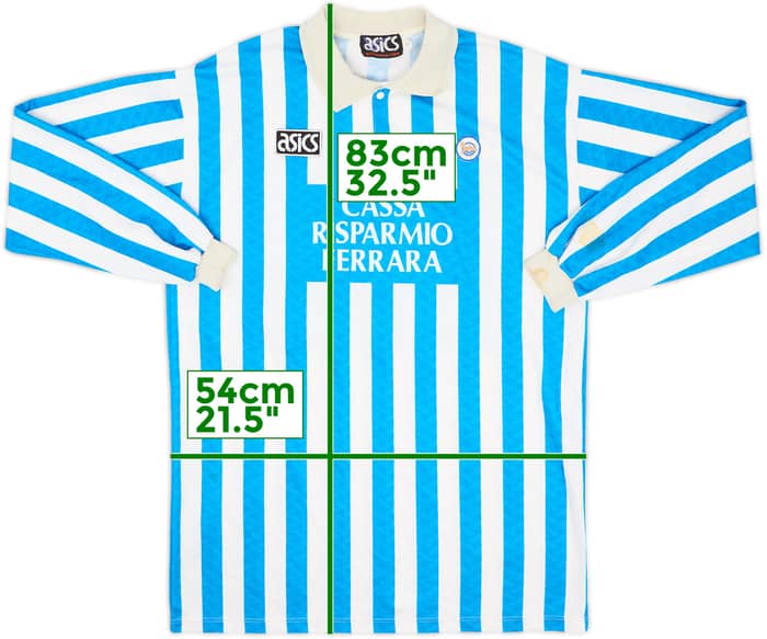 1992-93 SPAL Home L/S Shirt #13 - 5/10 - (XL)