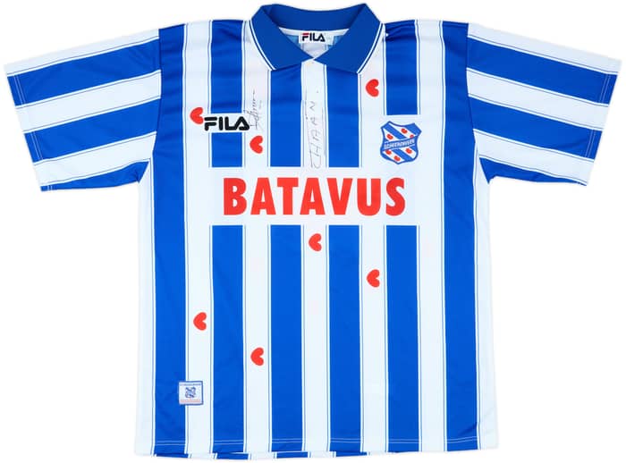 1998-99 Heerenveen Match Issue Signed Home Shirt #9