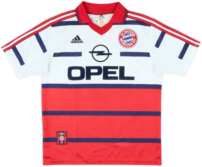 1998-00 Bayern Munich Signed Away Shirt - 7/10 - (XL.Boys)