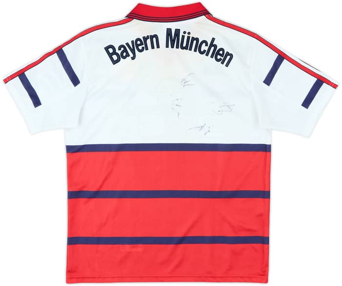 1998-00 Bayern Munich Signed Away Shirt - 7/10 - (XL.Boys)