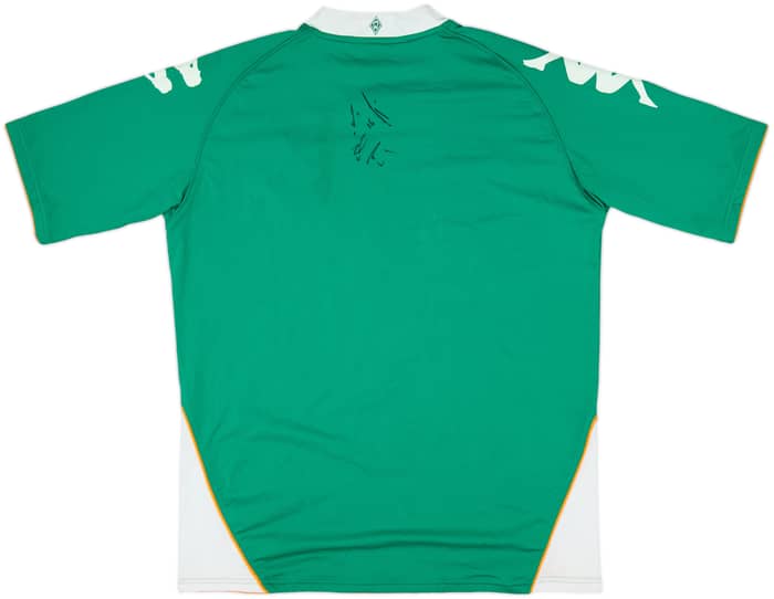 2007-08 Werder Bremen Signed Home Shirt - 8/10 - (L)