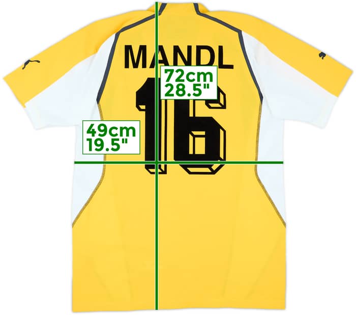 2004-05 FC Gratkorn Match Issue Squad Signed Away Shirt Mandl #16
