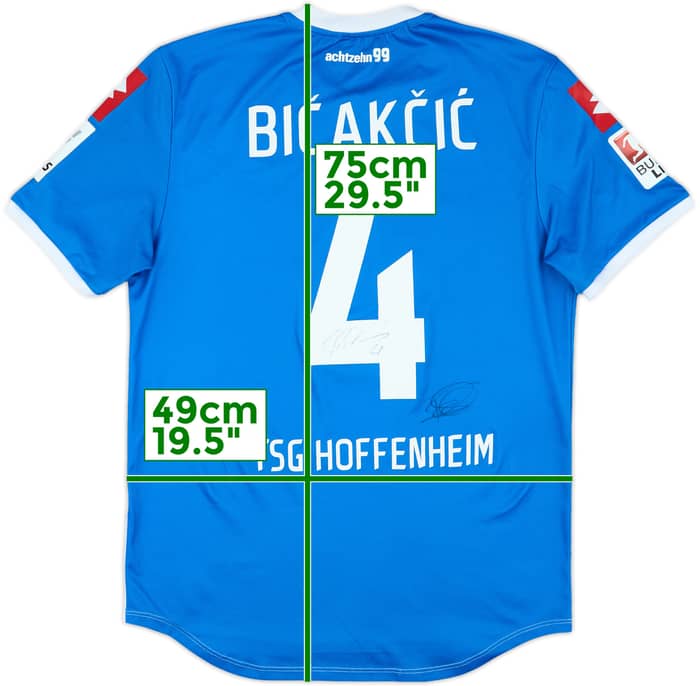 2014-15 Hoffenheim Squad Signed Home Shirt Bicakcic #4 - 7/10 - (M)