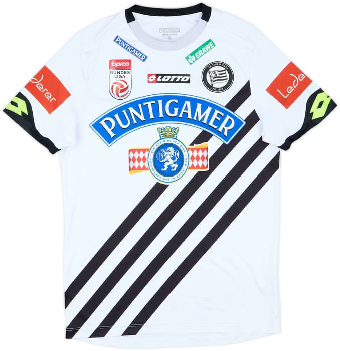 2020 Sturm Graz Match Issue Squad Signed Home Shirt Ingolitsch #24