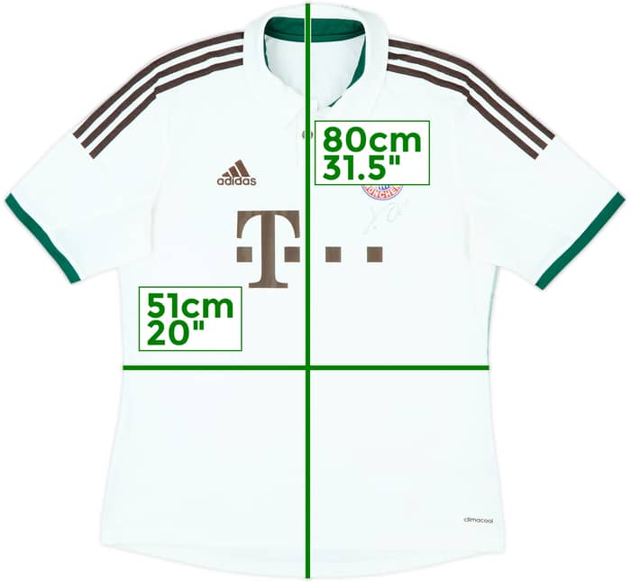 2013-14 Bayern Munich Signed Away Shirt - 8/10 - (L)